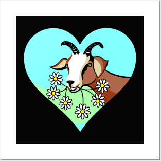 Goat Lover Valentine Posters and Art